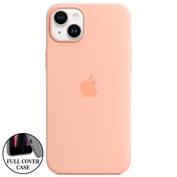 Силикон Original Round Case Apple iPhone 14 Plus (Grapefruit)