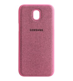 Силикон Textile Samsung Galaxy J5 (2017) J530 (Розовый)