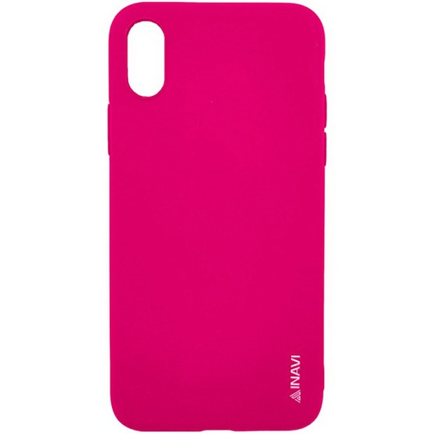 Чехол Силикон iNavi Color iPhone X / XS (розовый)