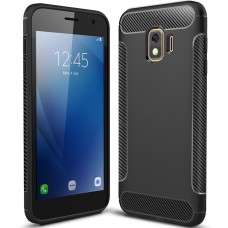 Силикон Soft Carbon Samsung Galaxy J2 Core (2018) J260 (Чёрный)