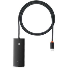 Переходник USB HUB Baseus Lite Series (USB to 4USB3.0) (1m) (Black) WKQX030401