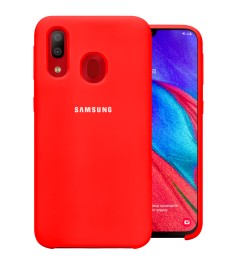 Силиконовый чехол Original Case Samsung Galaxy A40 (2019) (Красный)