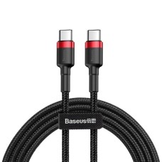 USB-кабель Baseus Cafule PD 2.0 60W (2m) (Type-C to Type-C) (Красный/Чёрный) CATKLF-H91