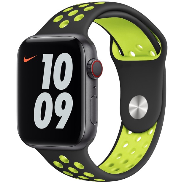 Ремешок Nike Apple Watch 42 / 44 mm (Black-Green)