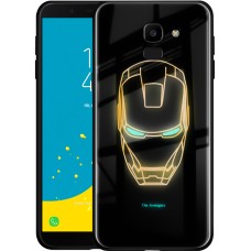 Накладка Luminous Glass Case Samsung J6 (2018) J600 (Iron Man)
