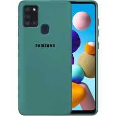 Силикон Original Case Samsung Galaxy A20S (2019) (Тёмно-зелёный)