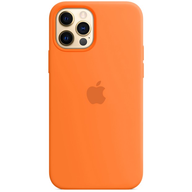 Чехол Silicone Case Apple iPhone 12 / 12 Pro (Apricote Orange)