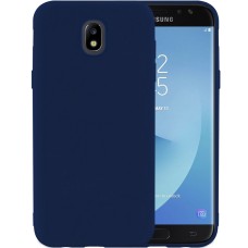 Силиконовый чехол iNavi Color Samsung Galaxy J7 (2017) J730 (темно-синий)
