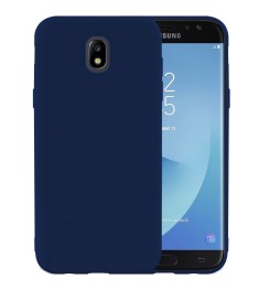 Силиконовый чехол iNavi Color Samsung Galaxy J7 (2017) J730 (темно-синий)