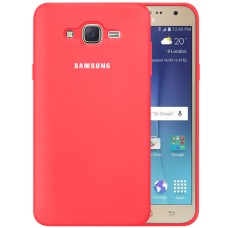 Силикон Original 360 Case Logo Samsung Galaxy J7 (2015) J700 (Коралловый)