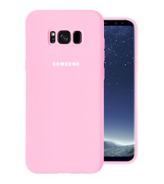 Силикон Original 360 Case Logo Samsung Galaxy S8 (Розовый)