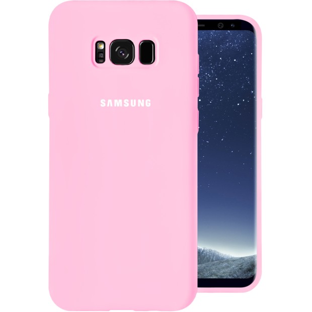 Силикон Original 360 Case Logo Samsung Galaxy S8 (Розовый)