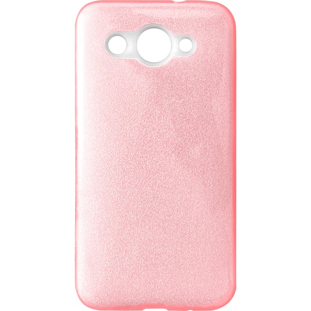 Чехол Силикон Glitter для Huawei Y3 (2017) (розовый)