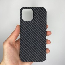 Чехол-накладка Carbon MagSafe для Apple iPhone 12 Pro Max (Чёрный)