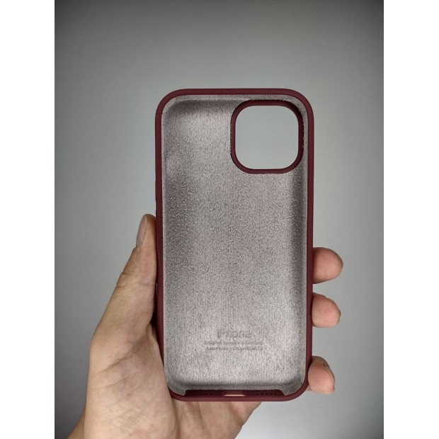 Силикон Original Round Case Apple iPhone 15 (58) Grape