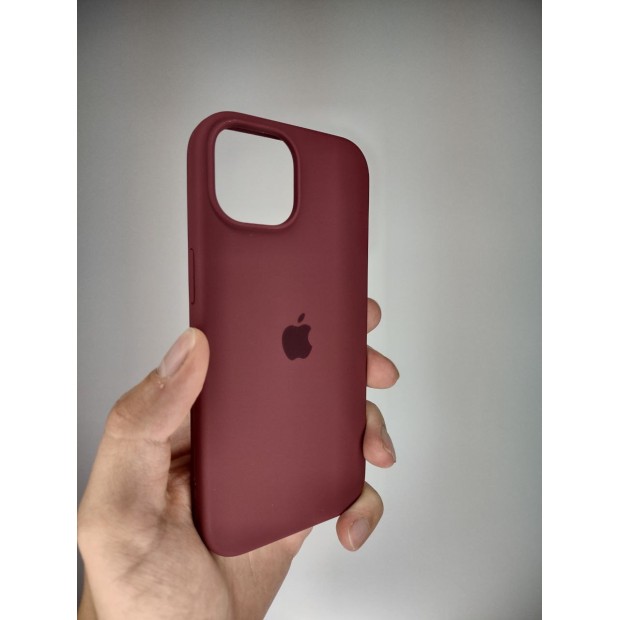 Силикон Original Round Case Apple iPhone 15 (58) Grape