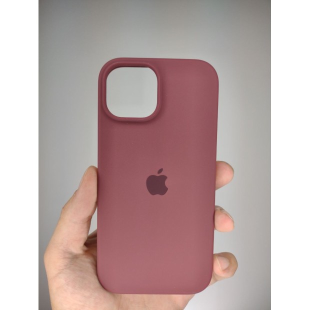 Силикон Original Round Case Apple iPhone 15 (58) Grape