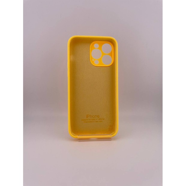 Силикон Original RoundCam Case Apple iPhone 14 Pro Max (74) Sunflower
