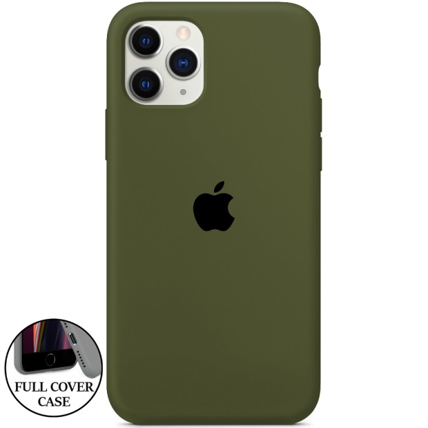 Силикон Original Round Case Apple iPhone 11 Pro Max (46) Deep Green