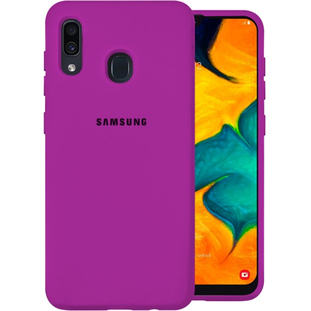 Силикон Original Case Samsung Galaxy A20 / A30 (2019) (Сиреневый)