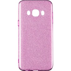 Силиконовый чехол Glitter Samsung Galaxy J7 (2016) J710 (розовый)