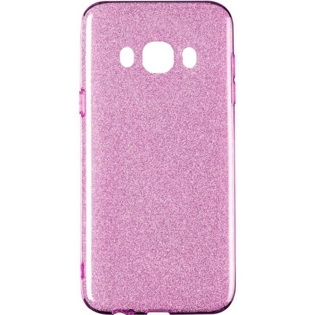 Чехол Силикон Glitter для Samsung Galaxy J7 (2016) J710 (розовый)