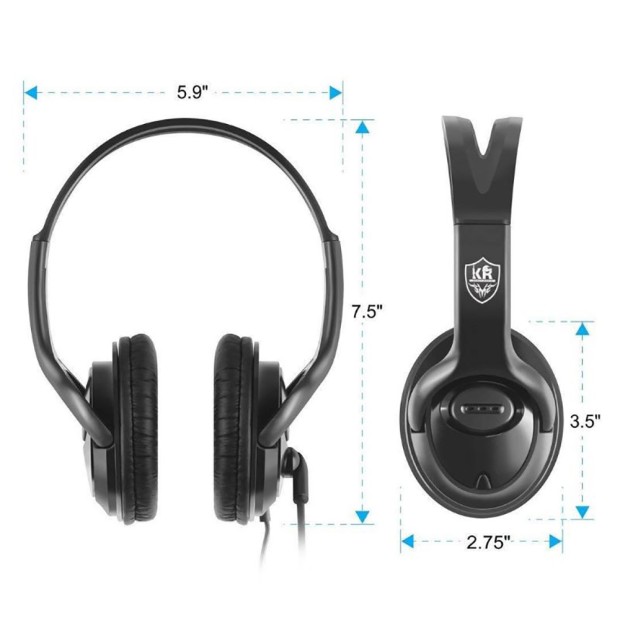 Навушники-гарнітура для компютера Karler KR-GM705 (Чорний)