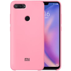 Силікон Original Case Logo Xiaomi Mi8 Lite (Рожевий)