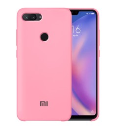 Силикон Original Case Logo Xiaomi Mi8 Lite (Розовый)