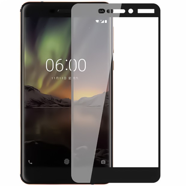 Защитное стекло 3D для Nokia 6 (2018) Black