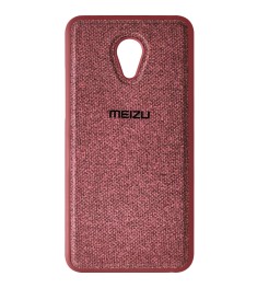 Силикон Textile Meizu M5 (Бордовый)