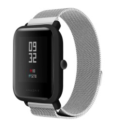 Ремешок Milanese Loop Xiaomi Amazfit Bip 22мм (Серебряный)