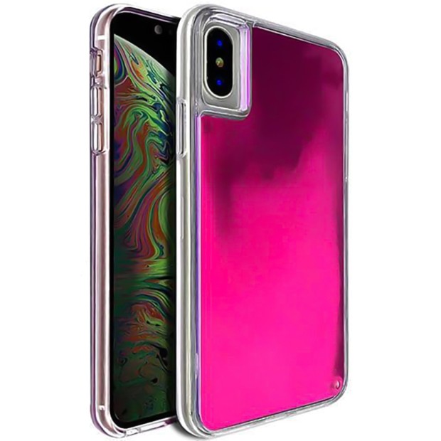 Чехол Aquarium Color Sand Apple iPhone X / XS (Фиолетовый)