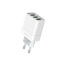 СЗУ-адаптер USB Borofone BA40A QC3.0 3USB (Белый)