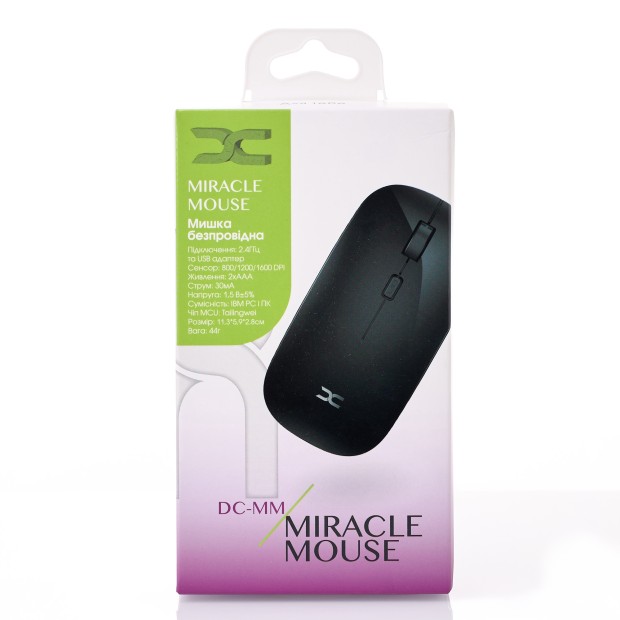 Миша бездротова DC Miracle Mouse (Чорна) D