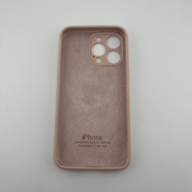 Силикон Original RoundCam Case Apple iPhone 15 Pro Max (08) Pink Sand