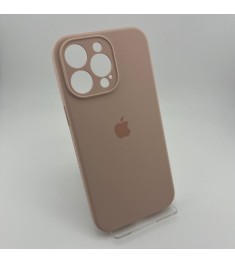 Силикон Original RoundCam Case Apple iPhone 15 Pro Max (08) Pink Sand