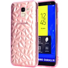 Силиконовый чехол Prism Case Samsung Galaxy J6 (2018) J600 (розовый)