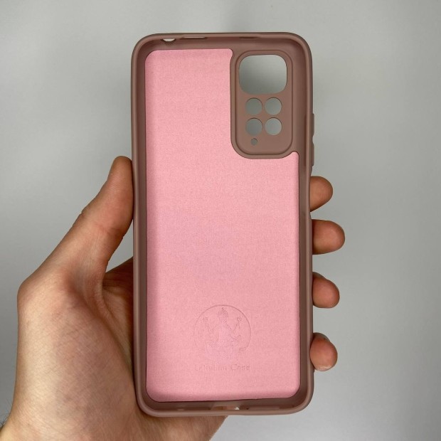 Силикон Original 360 ShutCam Case Xiaomi Redmi Note 11 / Note 11S (Тёмно-пудровый)