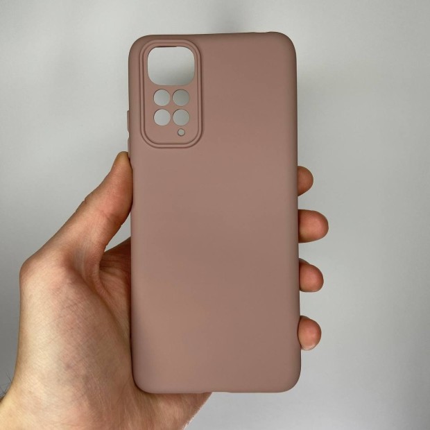 Силикон Original 360 ShutCam Case Xiaomi Redmi Note 11 / Note 11S (Тёмно-пудровый)