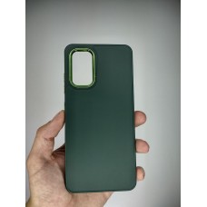 Накладка Metal Camera Samsung Galaxy A32 (2021) (Тёмно-зелёный)