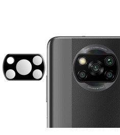 Защитное 3D стекло на камеру Xiaomi Poco X3 black