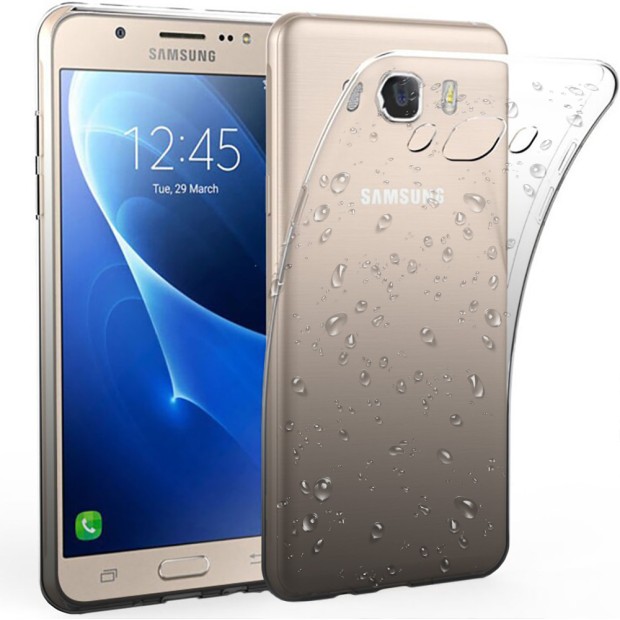 Силікон Rain Gradient Samsung Galaxy J7 (2016) J710 (Чорно-сірий)