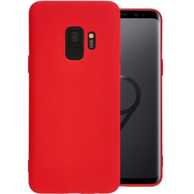 Силиконовый чехол iNavi Color Samsung Galaxy S9 (Красный)