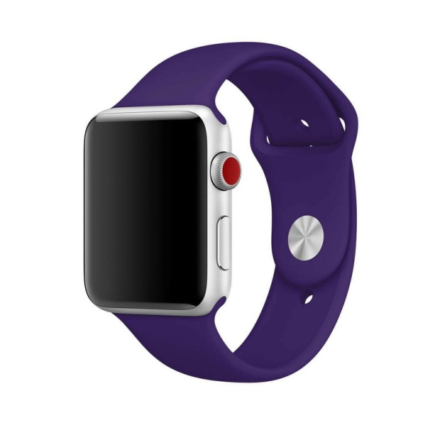 Ремешок Apple Watch Silicone 38 / 40 / 41 / SE (02) Ultra Violet