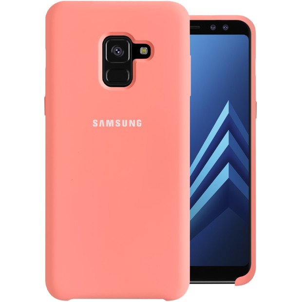 Силикон Original Case HQ Samsung Galaxy A8 (2018) A530 (Розовый)