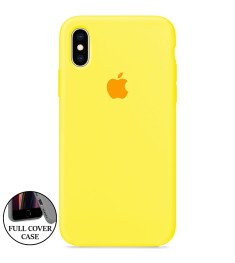 Силикон Original Round Case Apple iPhone XS Max (63) Canary Yellow