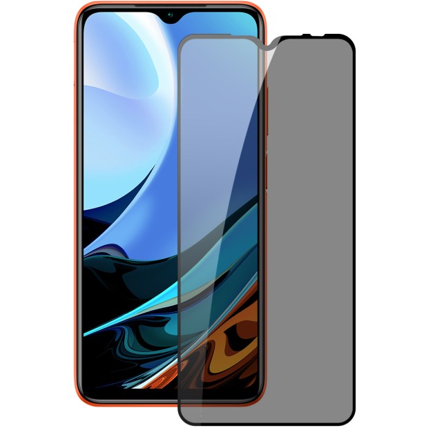 Защитное стекло антишпион для Xiaomi Redmi 9T Black