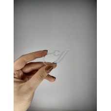 Дужка заушная силиконовая для Bluetooth-гарнитуры (8мм) (Прозрачная)