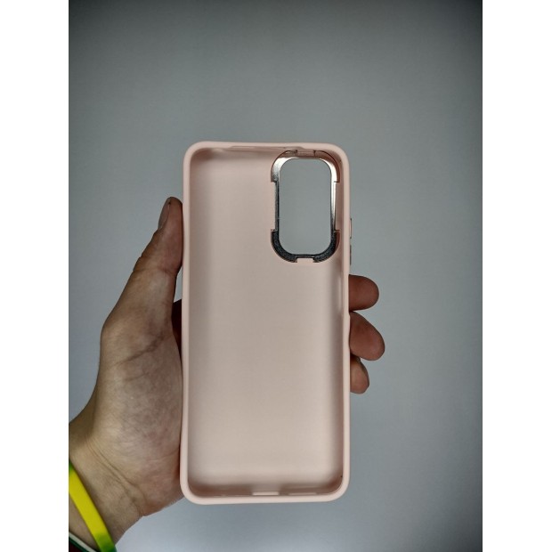 Накладка Metal Camera Xiaomi Redmi Note 11 / Note 11S (Персиковый)